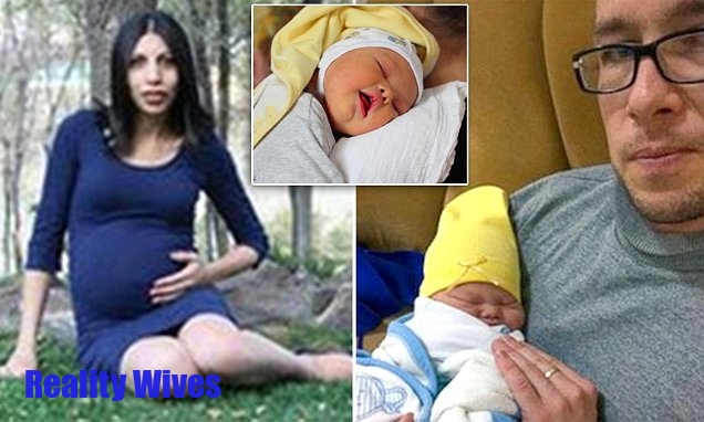 Ruzan Badalyan (left) refused to even look at baby Leo (inset) after he was born on January 21, and has since filed for divorce from her husband of 18 months - after he refused to give his beloved first-born son away.