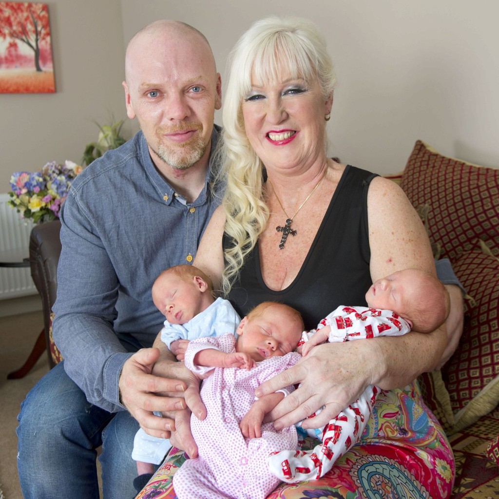 Sharon Cutts, Stuart Reynolds & their triplets